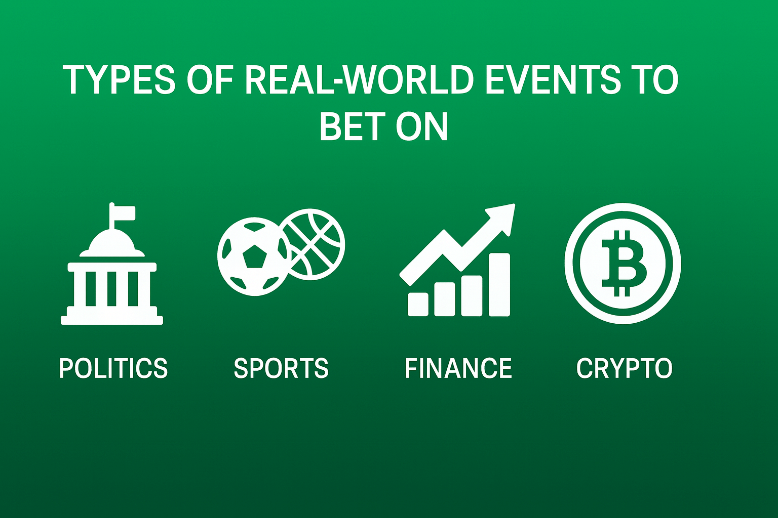 Types of real-world event to bet