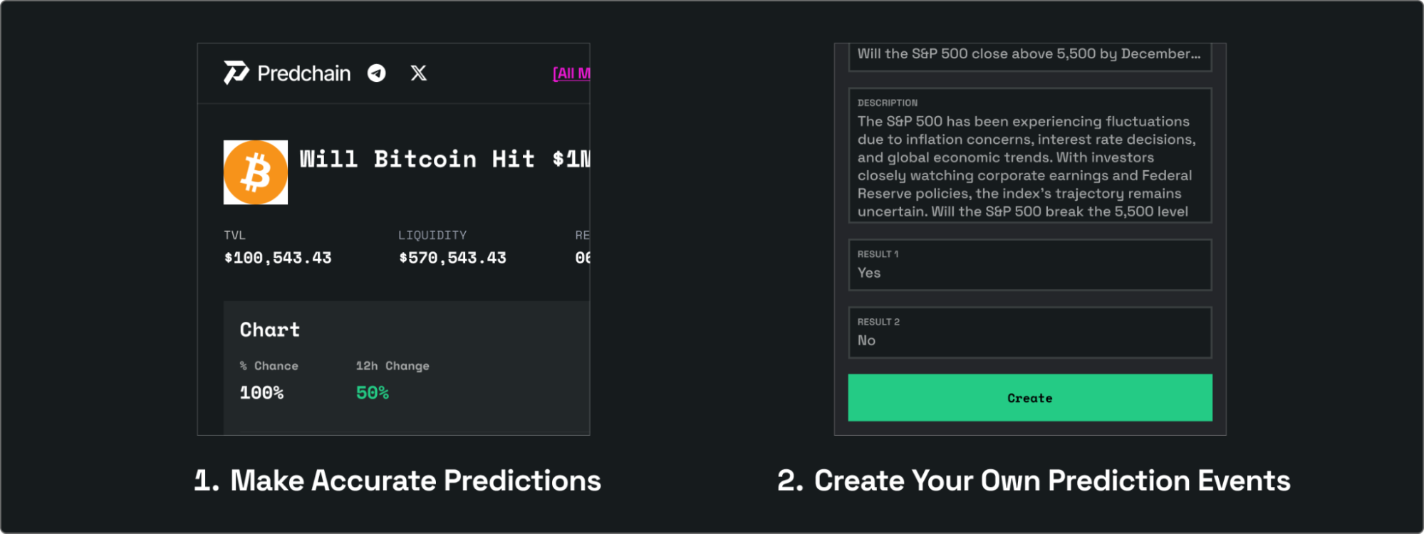 Two ways to earn BNB with prediction markets